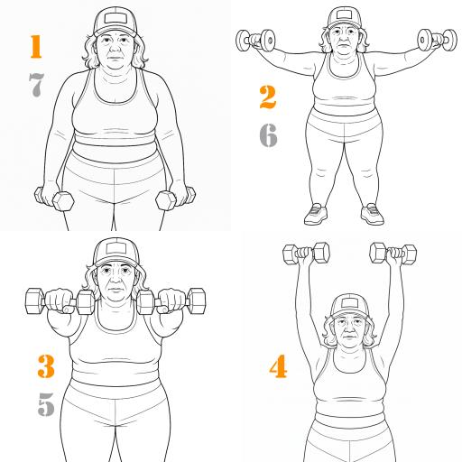 Compound Dumbbell Raise Exercise